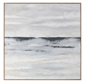 Abstract Horizon Framed Canvas